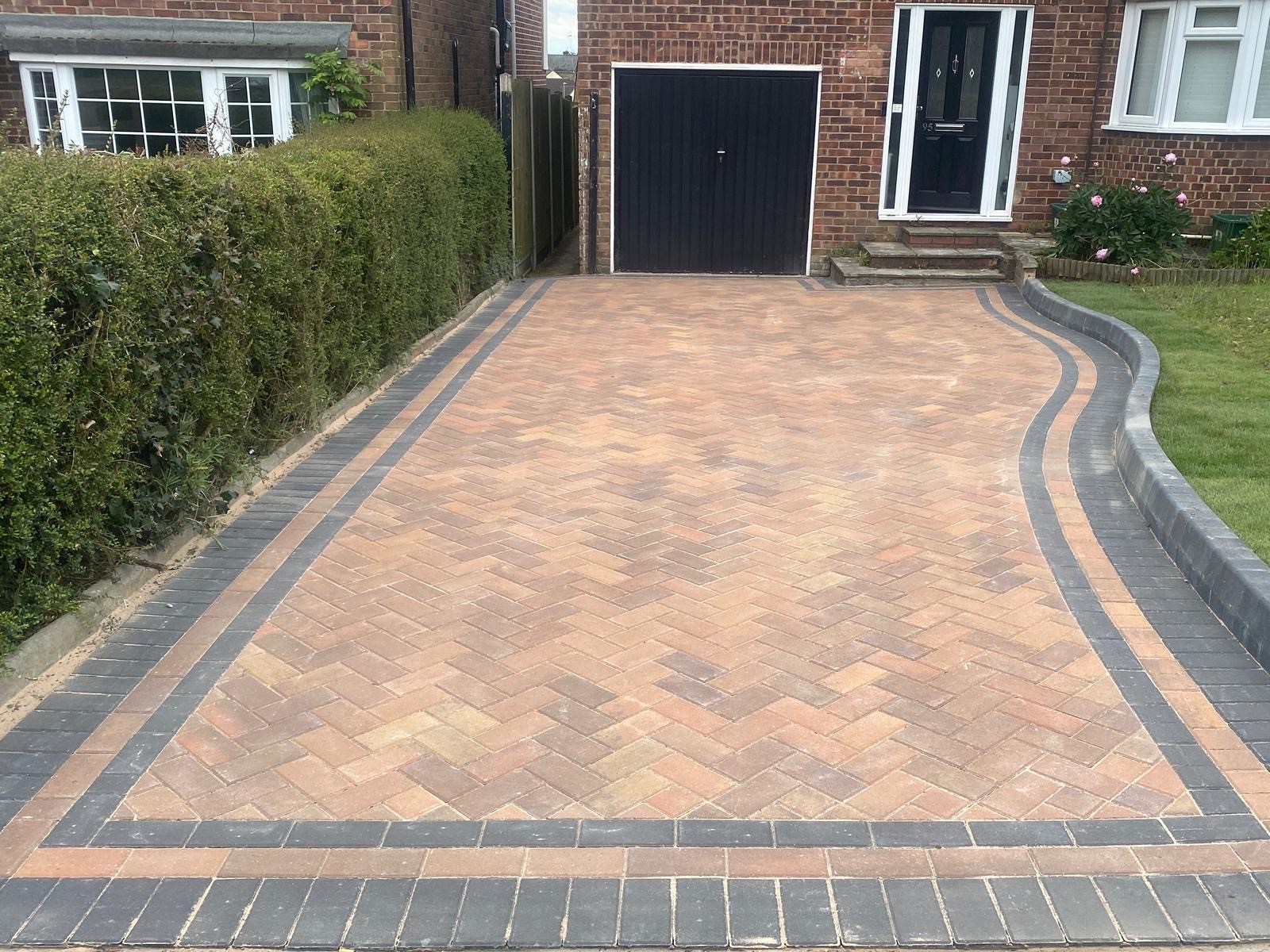 Herringbone Pattern Block Paving